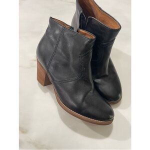 Madewell leather side zip boots size 8